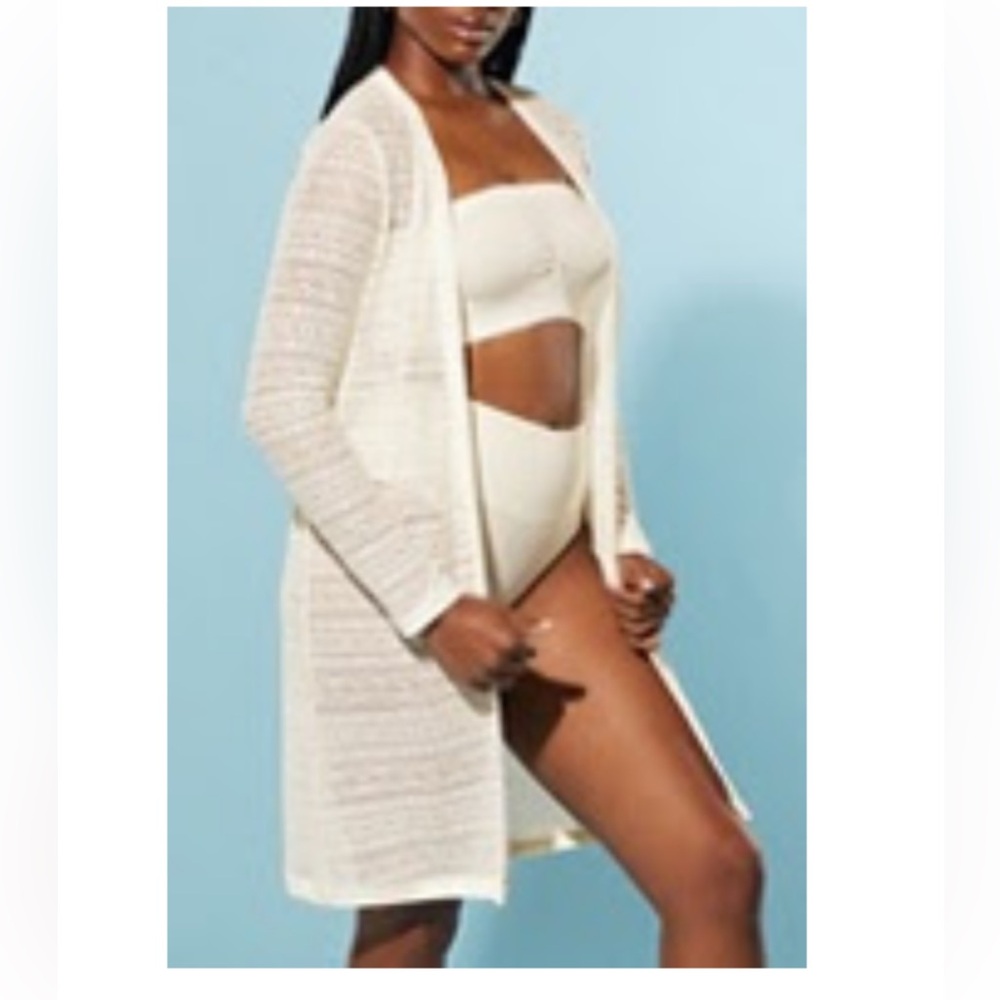 Yitty knit slip long cardigan